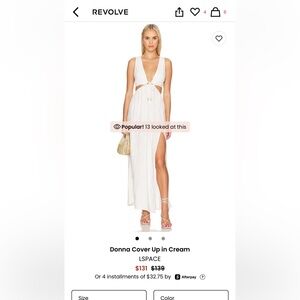 L*Space Donna Cream Cover Up